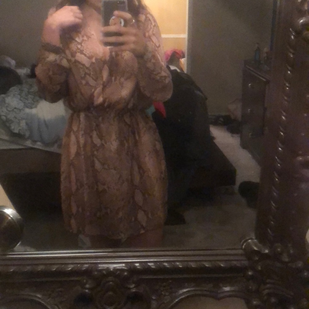 Snake skin dress